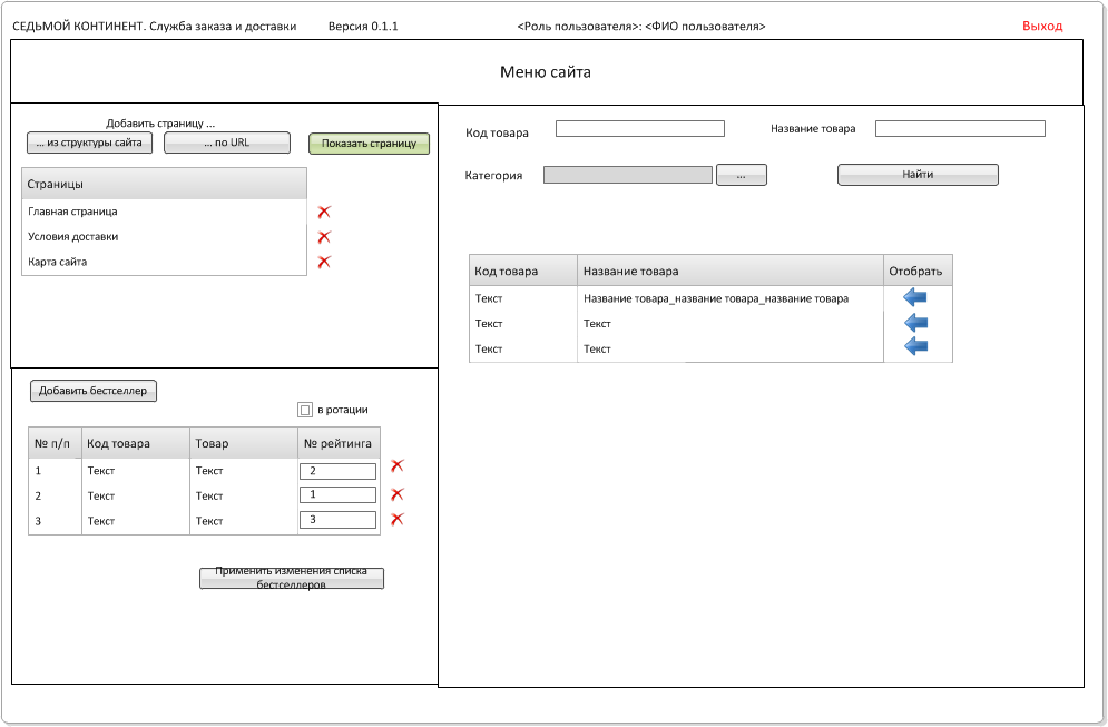 Указание порядковых номеров бестселлеров